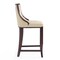 Manhattan Comfort Emperor Bar Stool in Cream and Walnut, PK3 3-BS008-CR - alternate 6